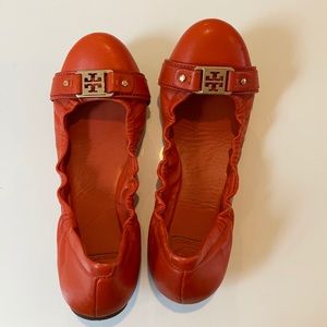 Tory Burch Orange Loafers